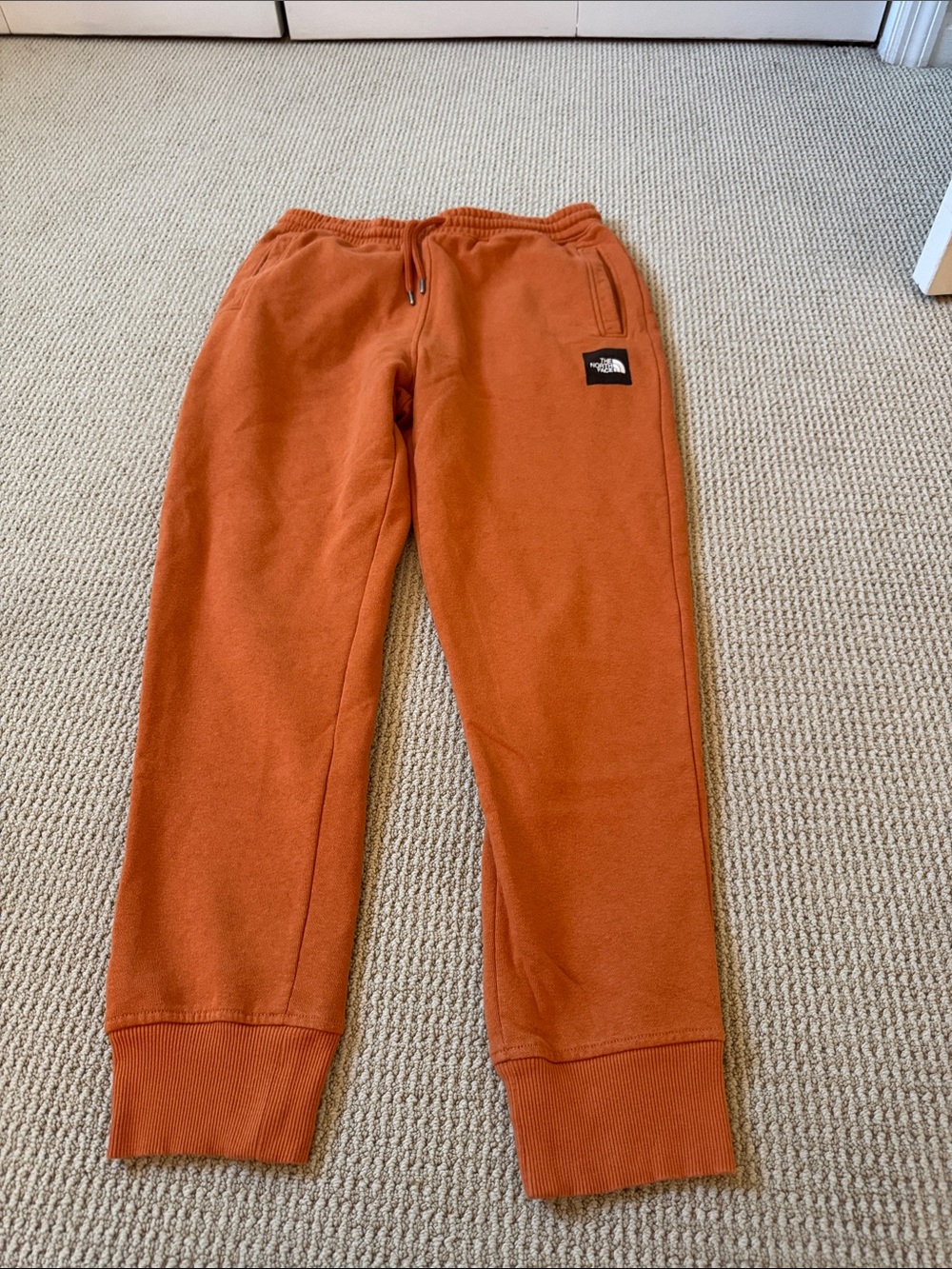 The North Face Rust Orange Men's Fleece Joggers